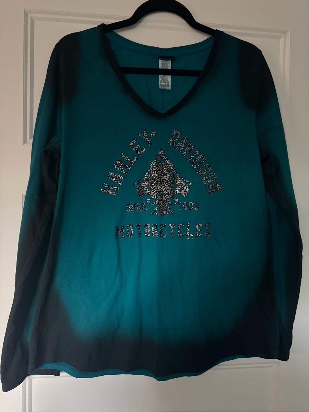 New Without Tags Never Worn Harley Davidson Patina Dye Long Sleeve Retired 2017